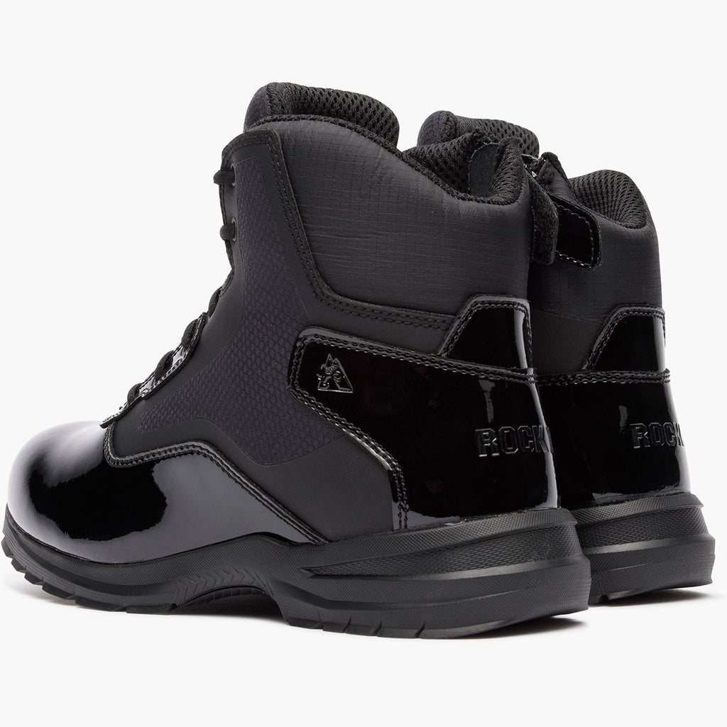 Rocky Cadet 6" Black Side Zip Public Service Boot