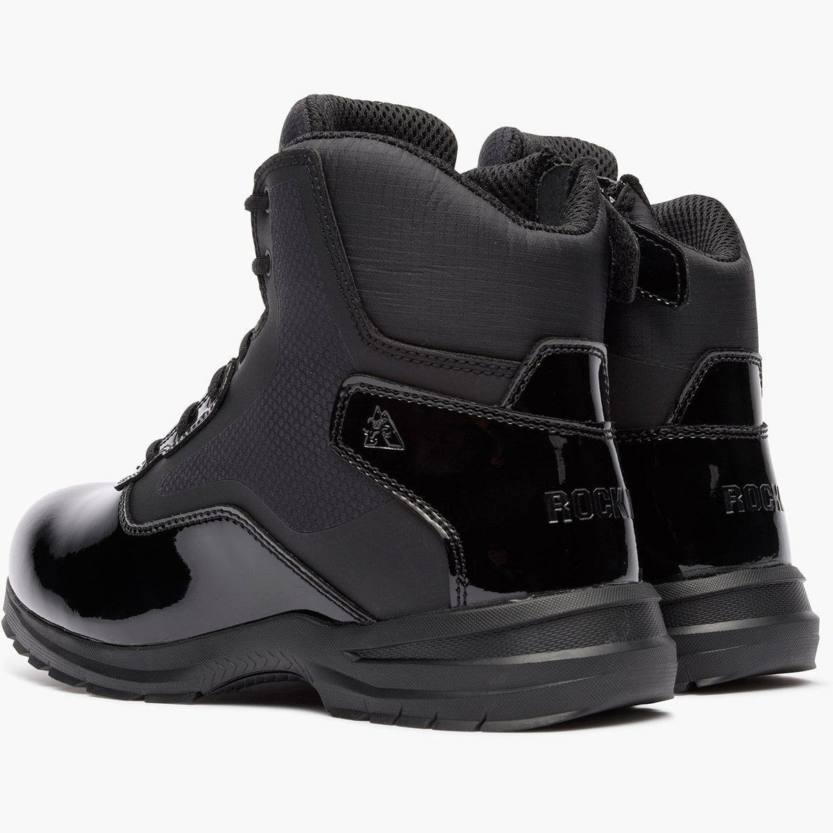 Rocky Cadet 6" Black Side Zip Public Service Boot