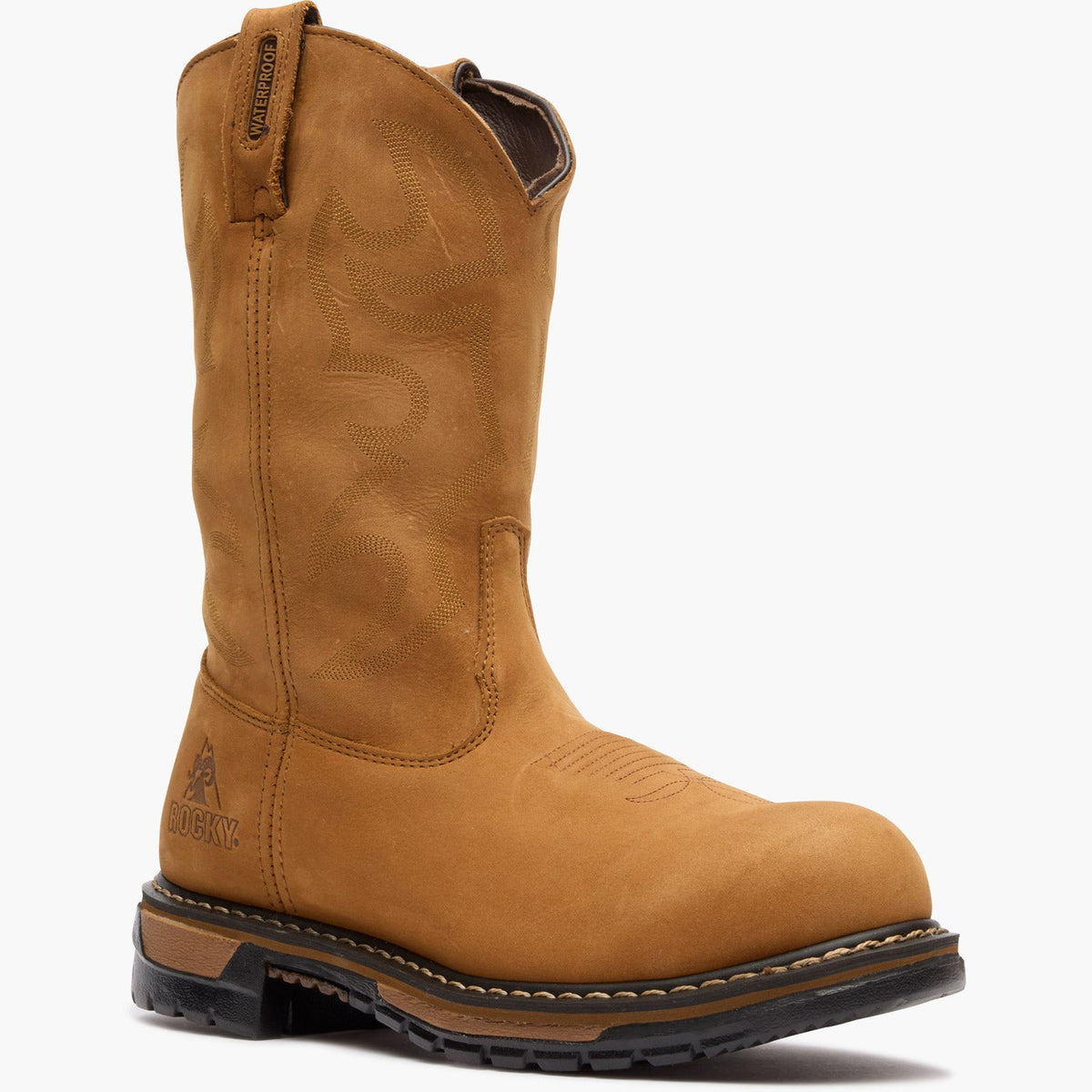 Rocky Original Ride Branson Steel Toe Waterproof Western Boots
