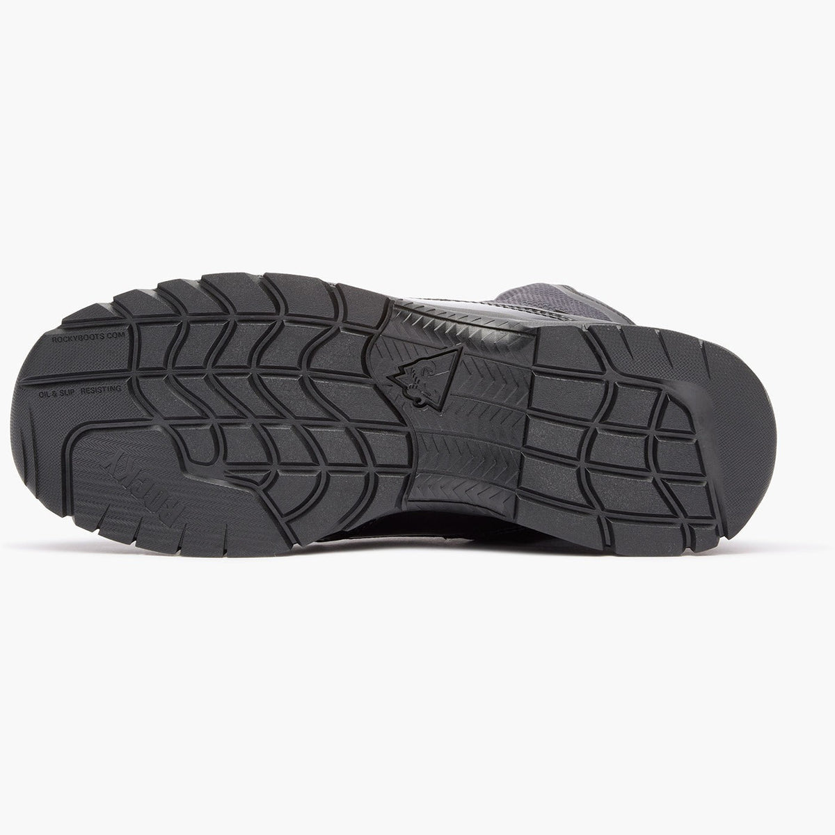 Rocky Cadet 8" Black Side Zip Public Service Boot