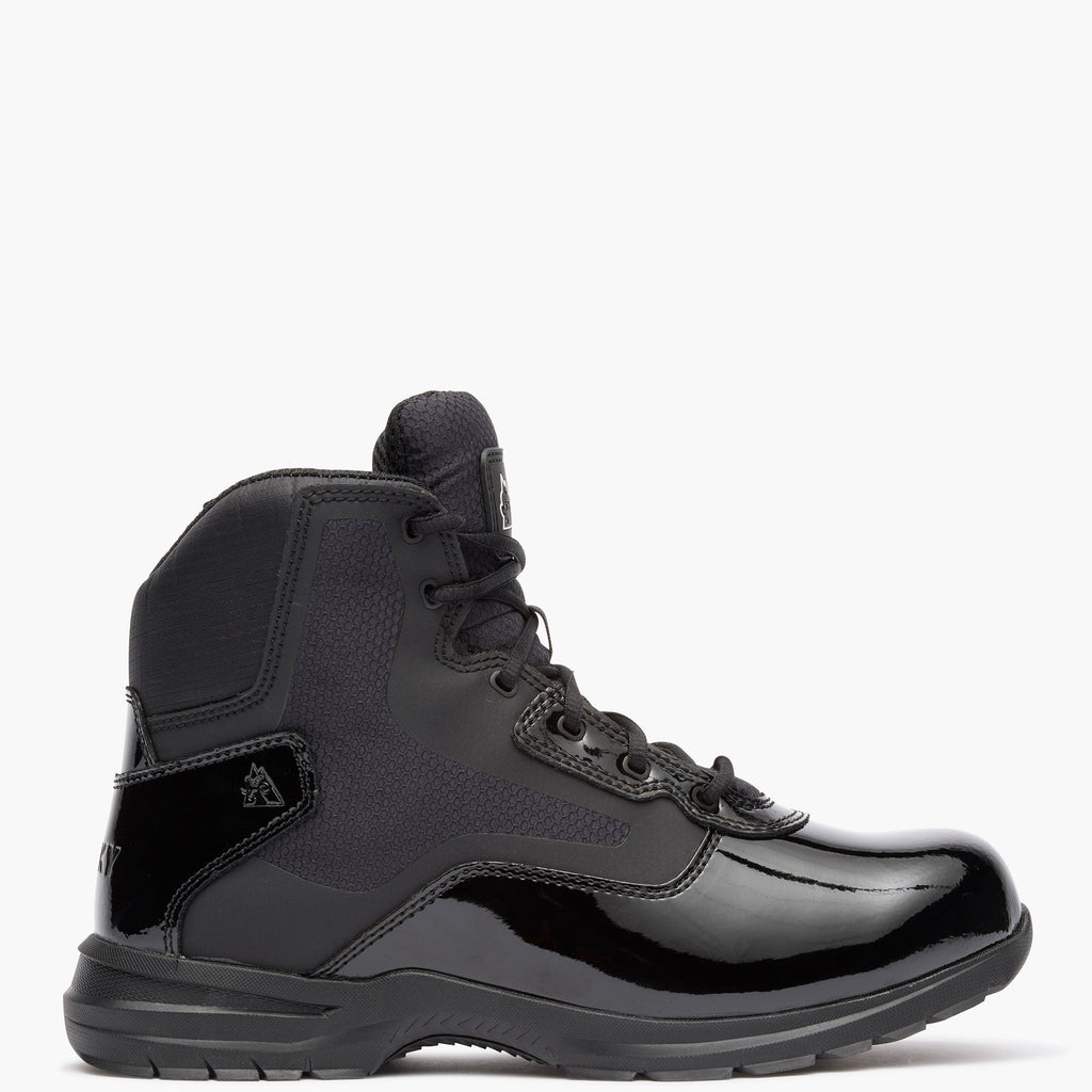 Rocky Cadet 6" Black Side Zip Public Service Boot