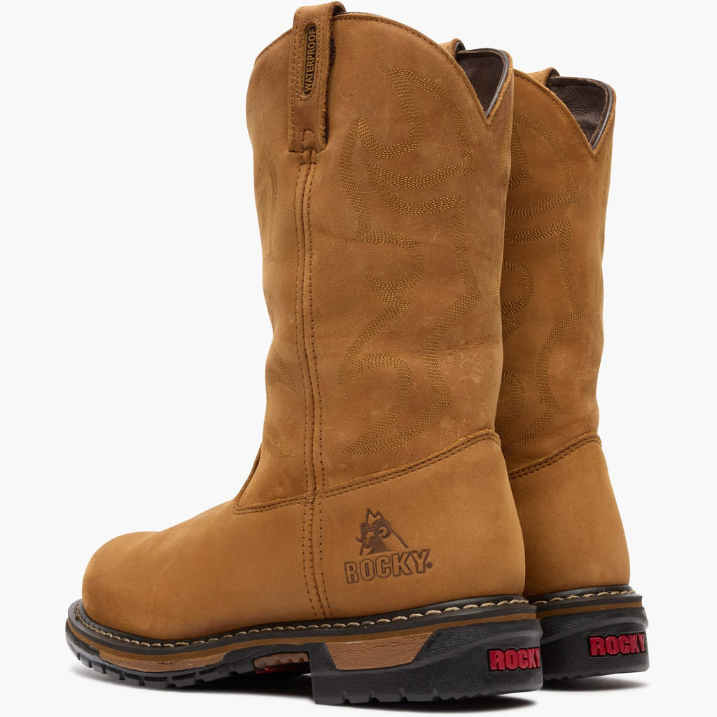 Rocky Original Ride Branson Steel Toe Waterproof Western Boots