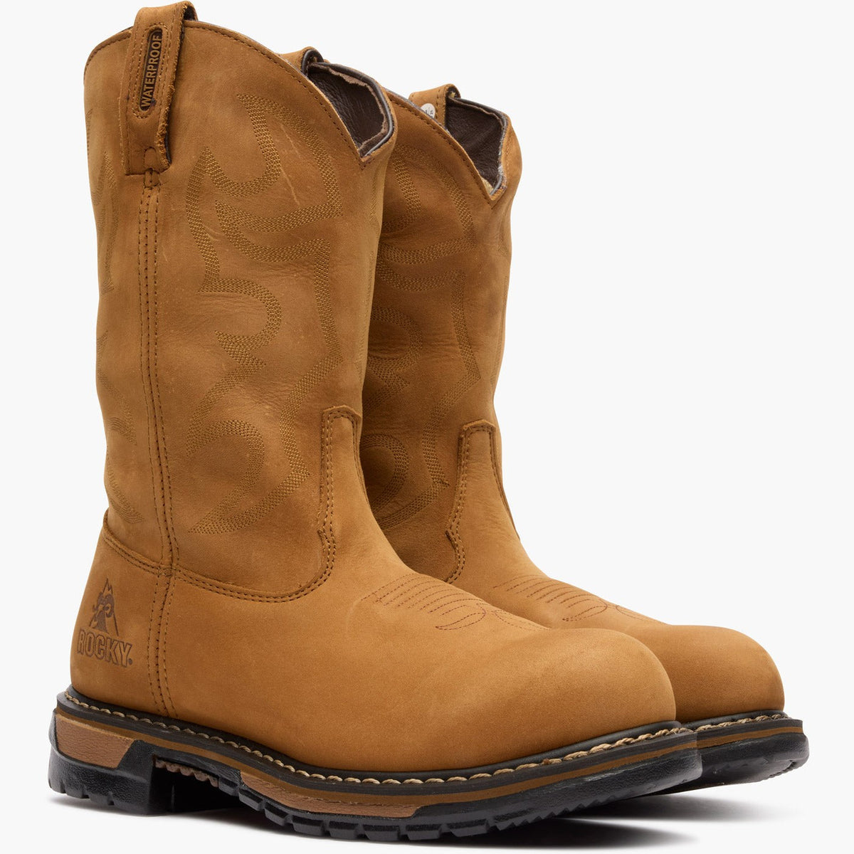 Rocky Original Ride Branson Steel Toe Waterproof Western Boots