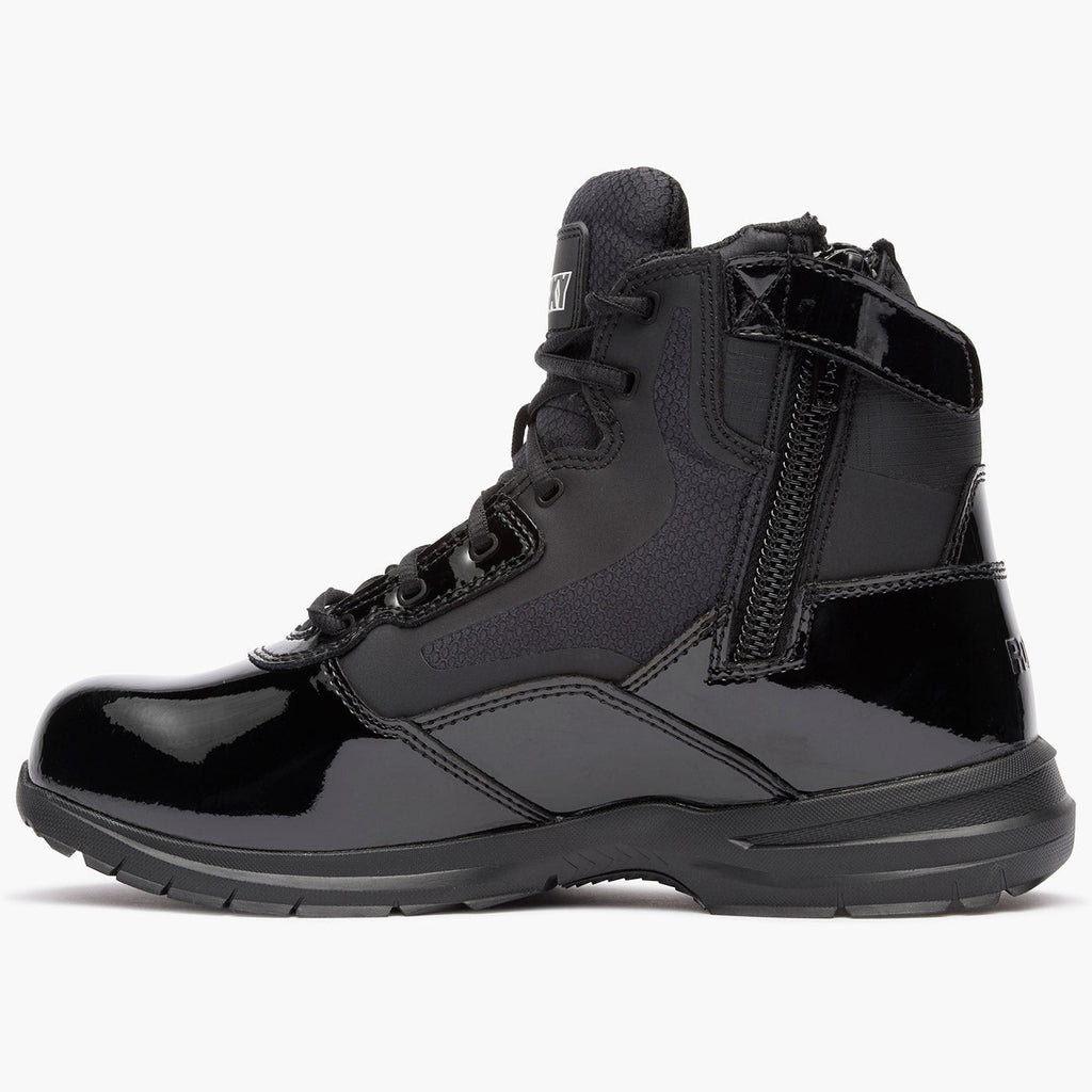 Rocky Cadet 6" Black Side Zip Public Service Boot