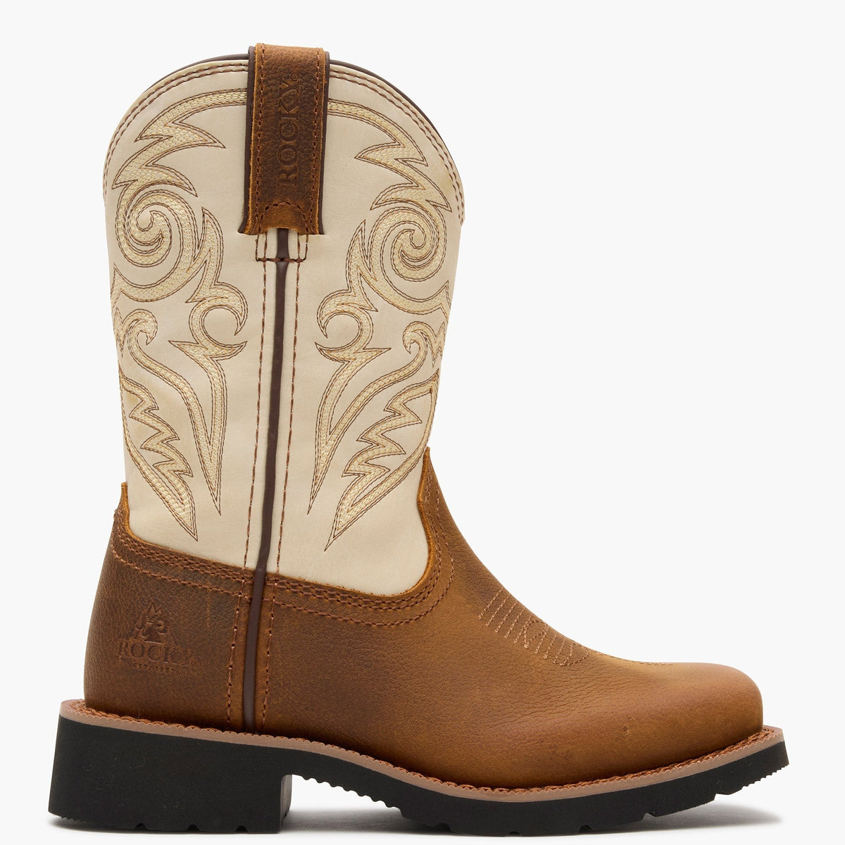 MonoCrepe Big Kids' Western Pull-On Boot