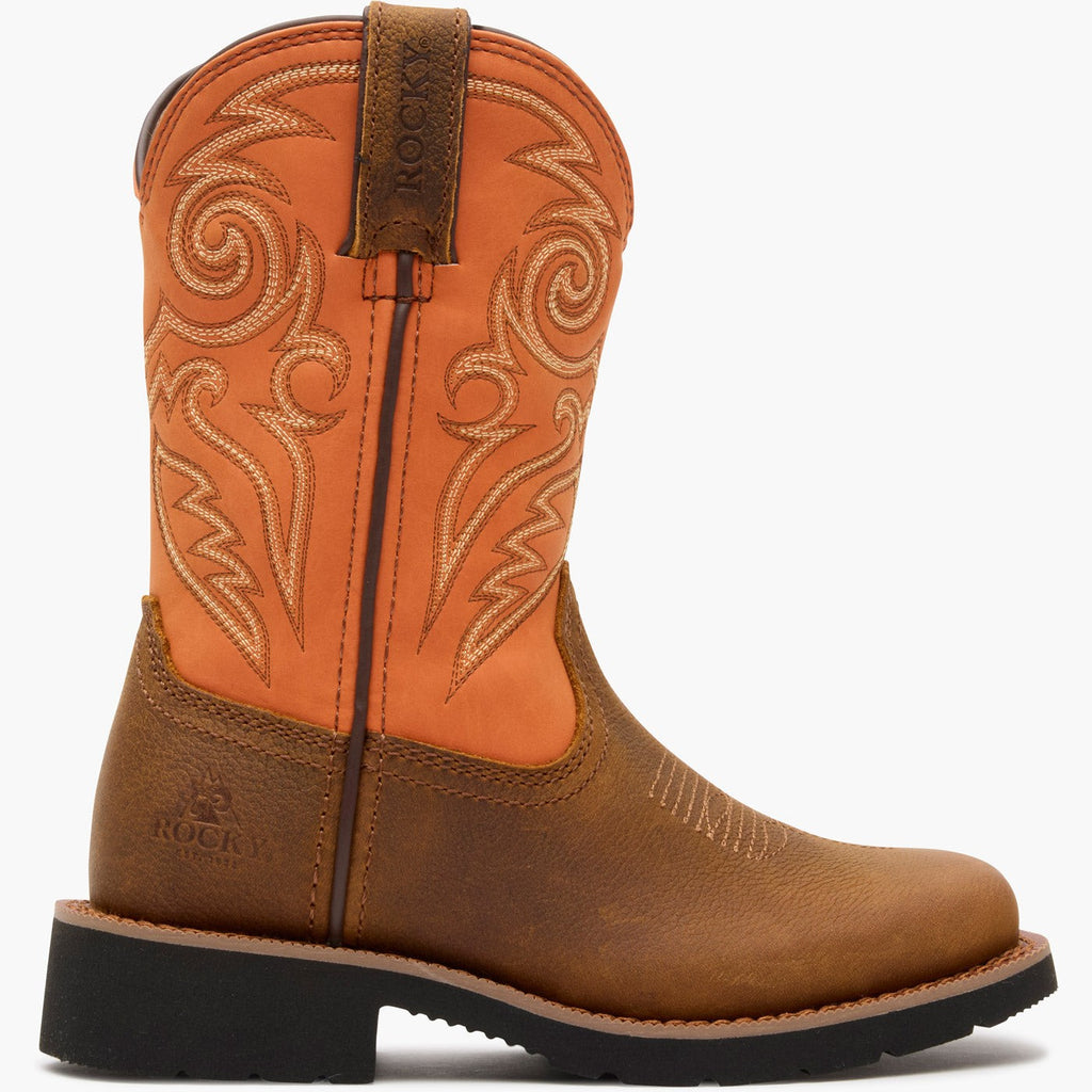 MonoCrepe Big Kids' Western Pull-On Boot