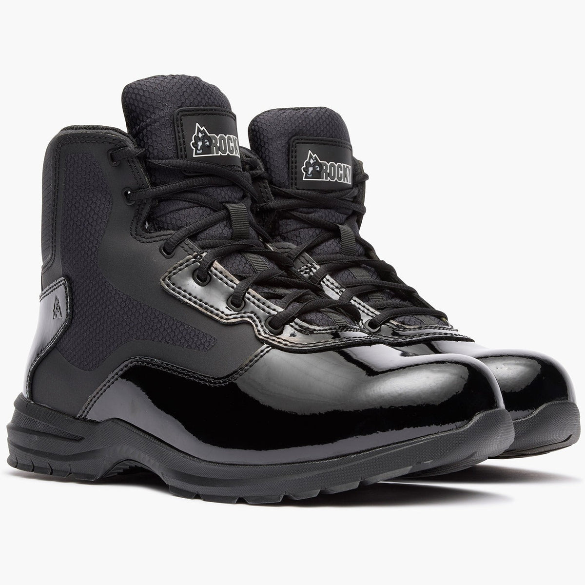 Rocky Cadet 6" Black Side Zip Public Service Boot