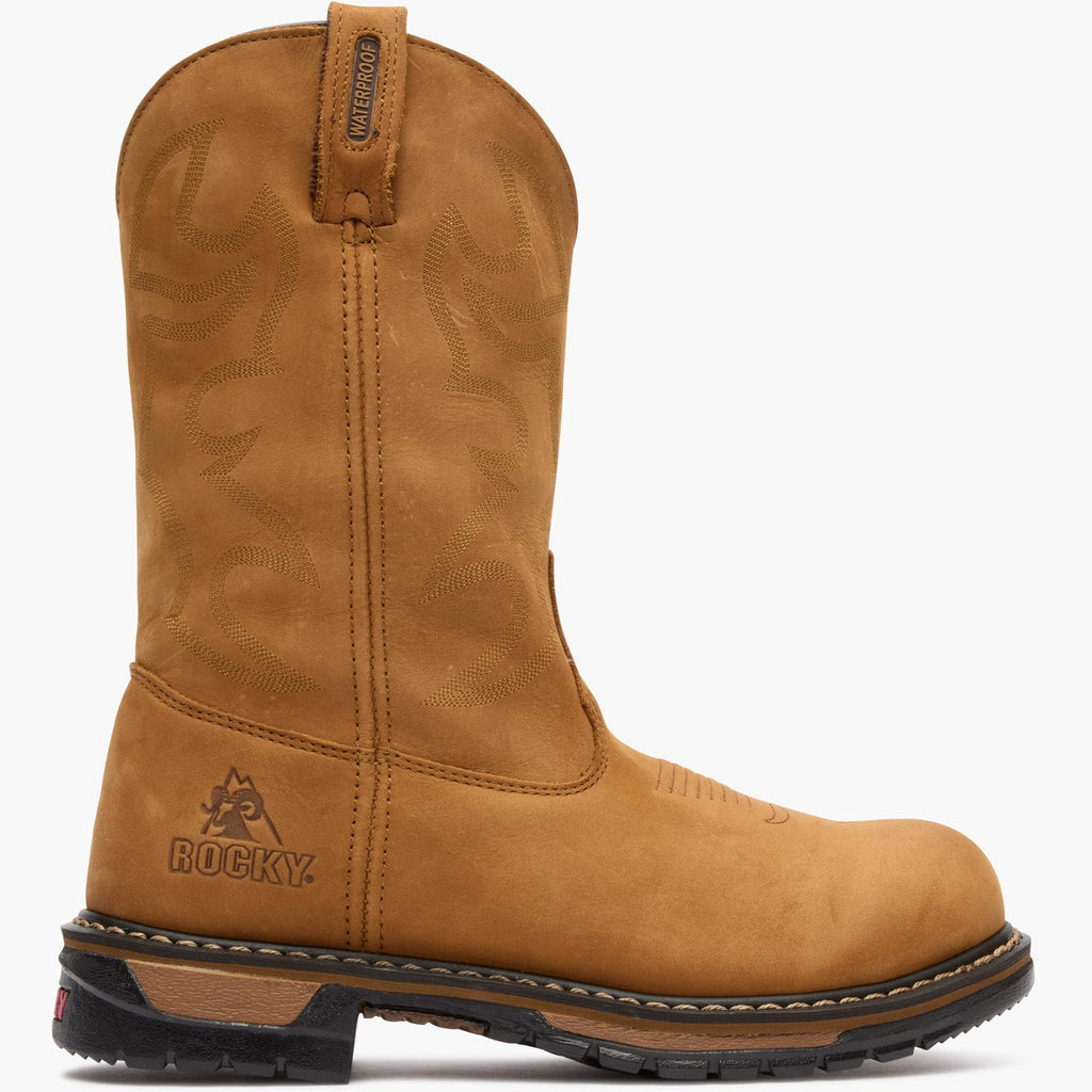 Rocky Original Ride Branson Steel Toe Waterproof Western Boots