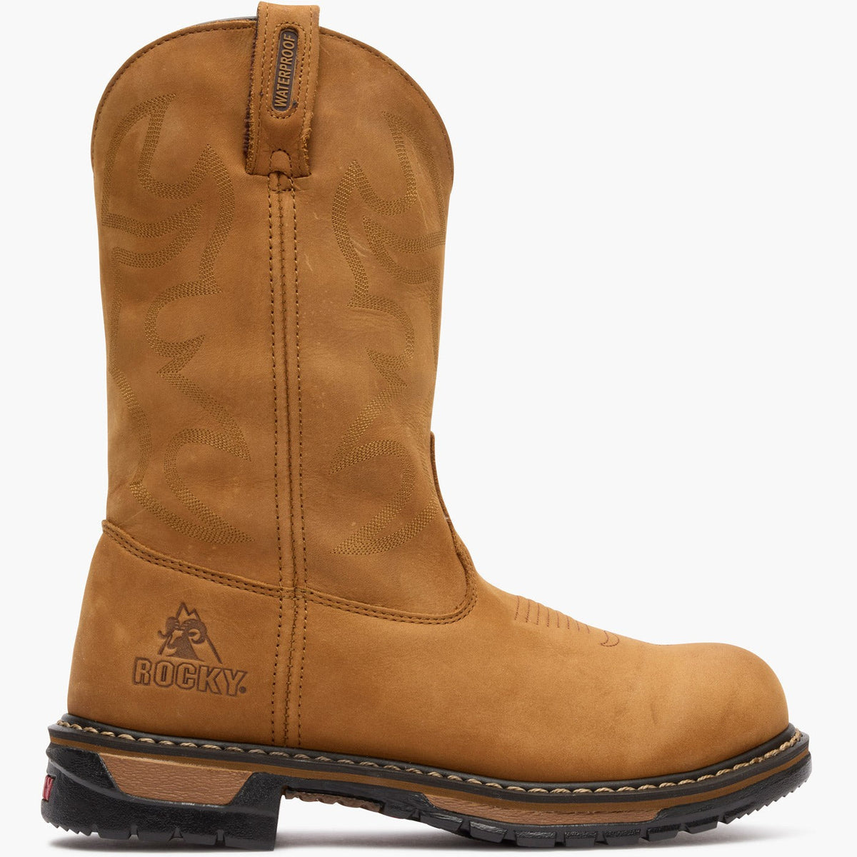 Rocky Original Ride Branson Steel Toe Waterproof Western Boots